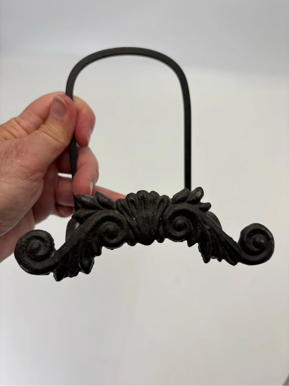 Vintage Decorative Cast Iron Stand or Easel - Black